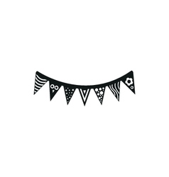 Bunting icon Royalty Free Vector Image - VectorStock