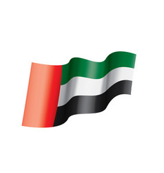 United arab emirates wavy flag background Vector Image