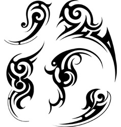 Fine Swirl tattoo Royalty Free Vector Image - VectorStock