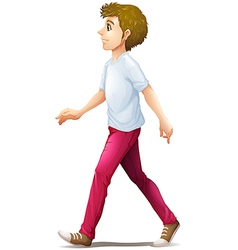 A tall man walking Royalty Free Vector Image - VectorStock