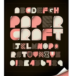 Paper craft royalty free vector image