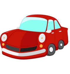 Cartoon Red Car Royalty Free Vector Image - Vectorstock