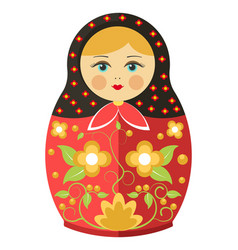 Matryoshka nesting doll set Royalty Free Vector Image