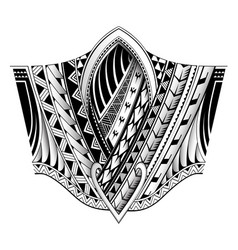 Polynesian ornament suitable for sleeve tattoo Vector Image