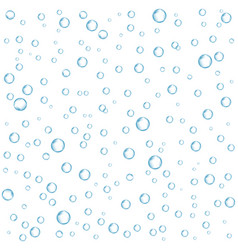 Oxygen air bubbles flow in water on white Vector Image