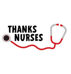 Slogan Happy Nurse Day Thank You Nurses Royalty Free Vector