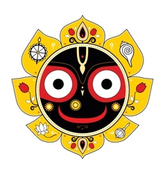 Jagannath indian god of the universe Royalty Free Vector