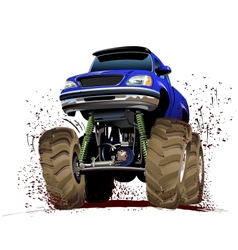 Cartoon monster truck Royalty Free Vector Image