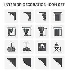 Classic interior with panel moldings and windows Vector Image