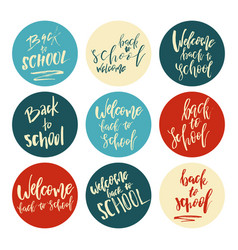 Welcome back to school Royalty Free Vector Image