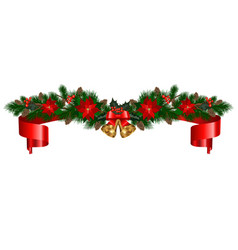 Celebratory christmas garland Royalty Free Vector Image