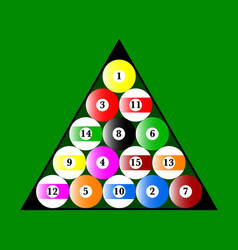 Nine ball rack Royalty Free Vector Image - VectorStock