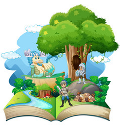 Crocodile reading book on white background Vector Image