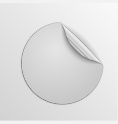 Red round sticker isolated Royalty Free Vector Image