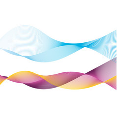 Abstract background with waves and lines Vector Image