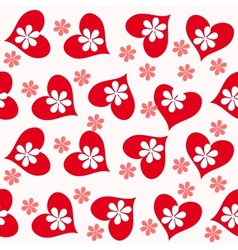 Valentine seamless hearts pattern Royalty Free Vector Image