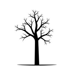 Naked tree Royalty Free Vector Image - VectorStock