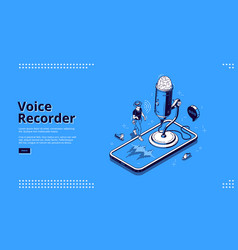 Voice control technology concept Royalty Free Vector Image