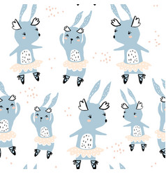 Childish seamless pattern with cute hand drawn Vector Image