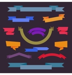 Set of old ribbon banner eps10 Royalty Free Vector Image