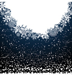 Christmas border snowflake design background Vector Image