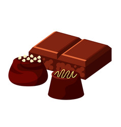 Chocolate candy icon Royalty Free Vector Image