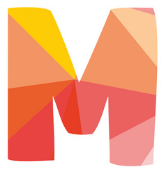 A letter M for mango Royalty Free Vector Image