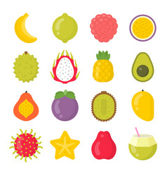 Cartoon fresh kiwi isolated on white background vector image