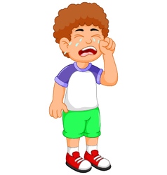 Cute little boy cartoon shocked Royalty Free Vector Image