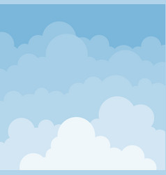 Blue sky with white cloud landscape background Vector Image