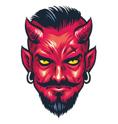 Devil head Royalty Free Vector Image - VectorStock