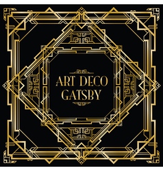 Art deco gatsby Royalty Free Vector Image - VectorStock