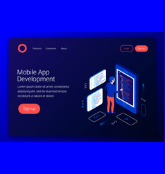 Programming and coding concept Royalty Free Vector Image