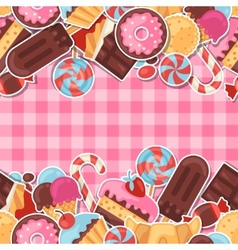 Candy sticker background Royalty Free Vector Image