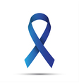 blue ribbon isolated on white background vector image