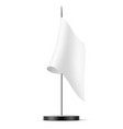 realistic table flag blank mock up vector image vector image