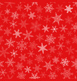 seamless pattern of snowflakes vector image