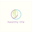 leaf logo vector image