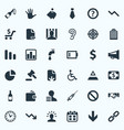 set of simple situation icons vector image