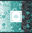 peace symbols in seamless pattern vector image