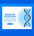 genetic engineering concept can use for web vector image vector image