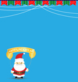 new year background with santa claus vector image