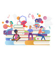 read books concept education school study vector image
