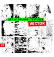 set of grunge textures vector image