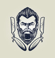barbershop with alcohol vector image