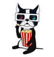 cartoon dog character vector image