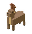 deer modular animal plastic lego toy blocks vector image