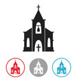 church icon isolated on white background vector image