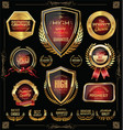 golden labels and badges collection 2 vector image vector image