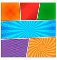 pop art book page colorful background vector image